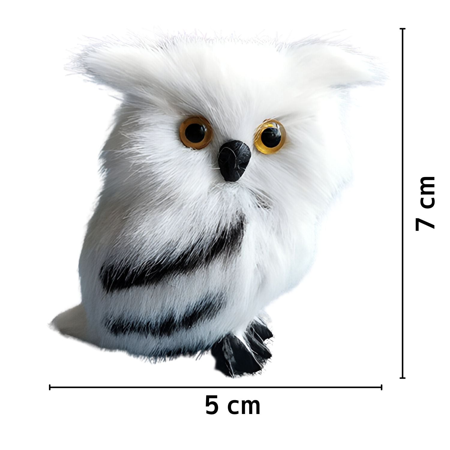 Owl Miniature D066 | Pack of 1 | White