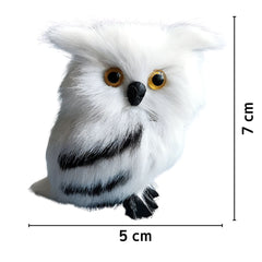 Owl Miniature D066 | Pack of 1 | White