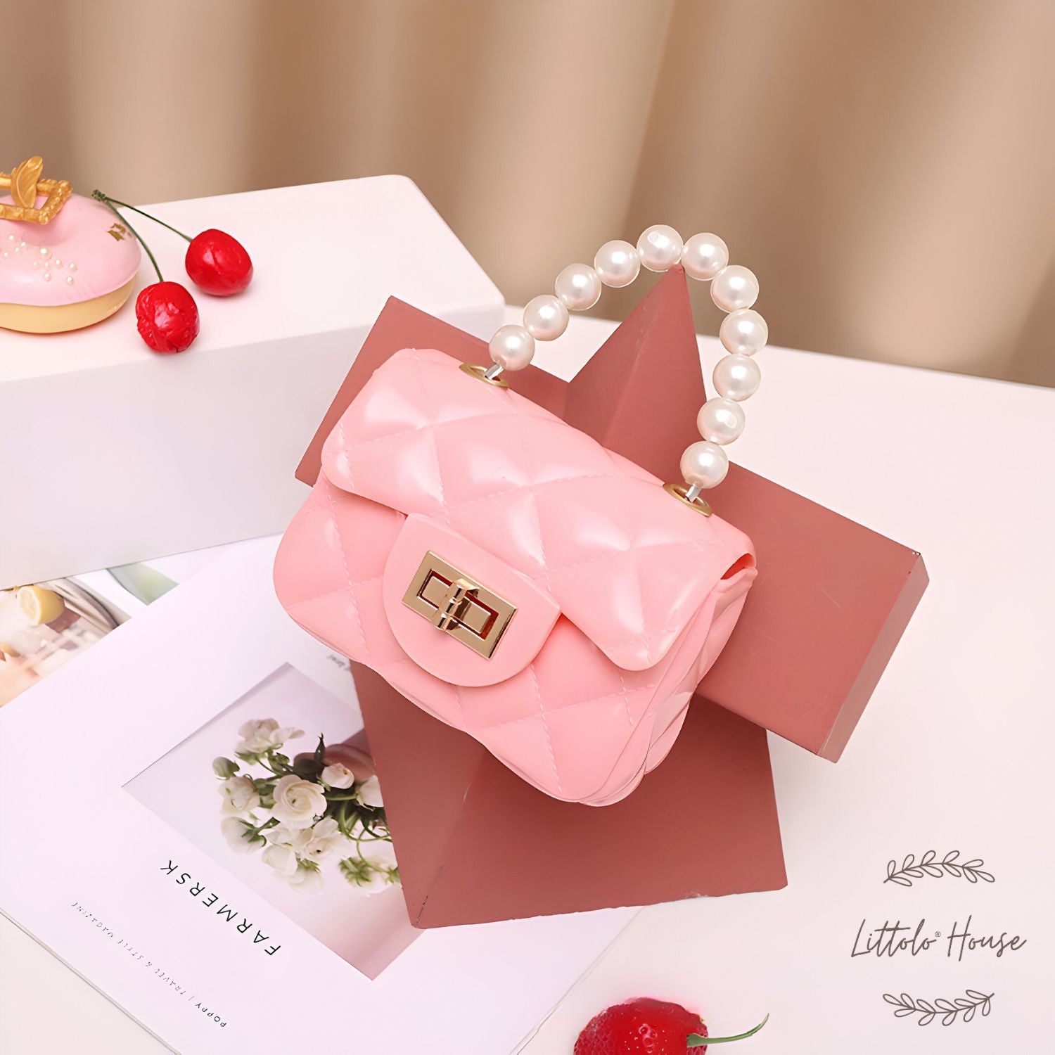 Pearl Mini Sling Bag | Pink