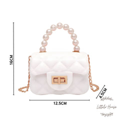 Pearl Mini Sling Bag | White