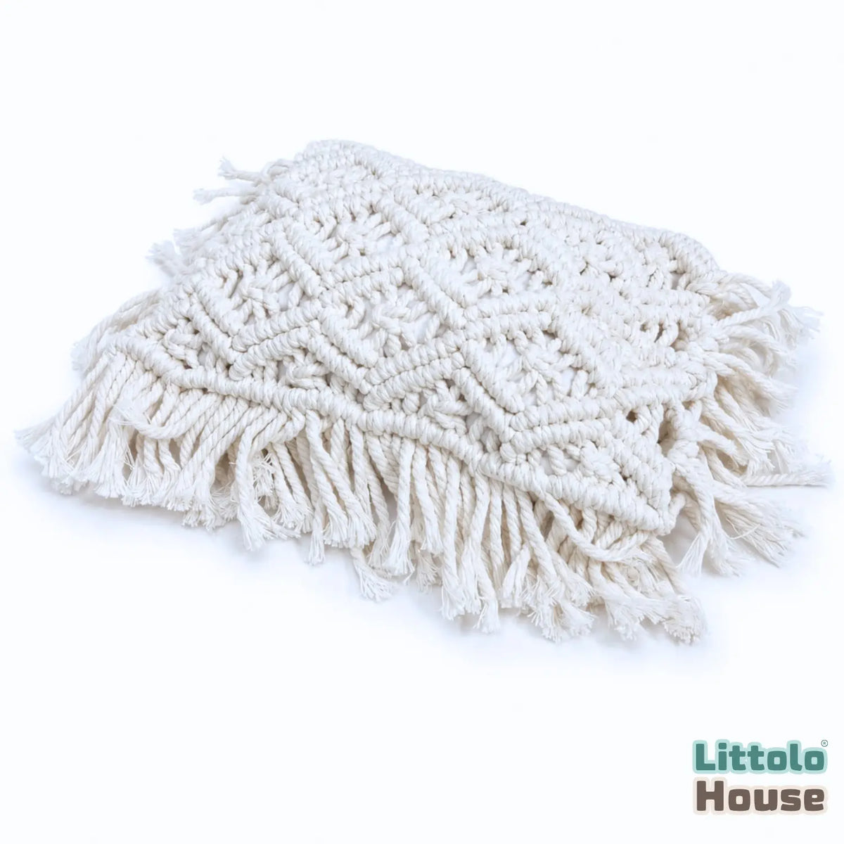 Handwoven Macrame Pillow P24 Pack of 1 | NB | White
