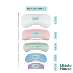 Posing Pillow P21 Set of 5 Rounded Moon Shape for Soft Curves | NB | Multicolour