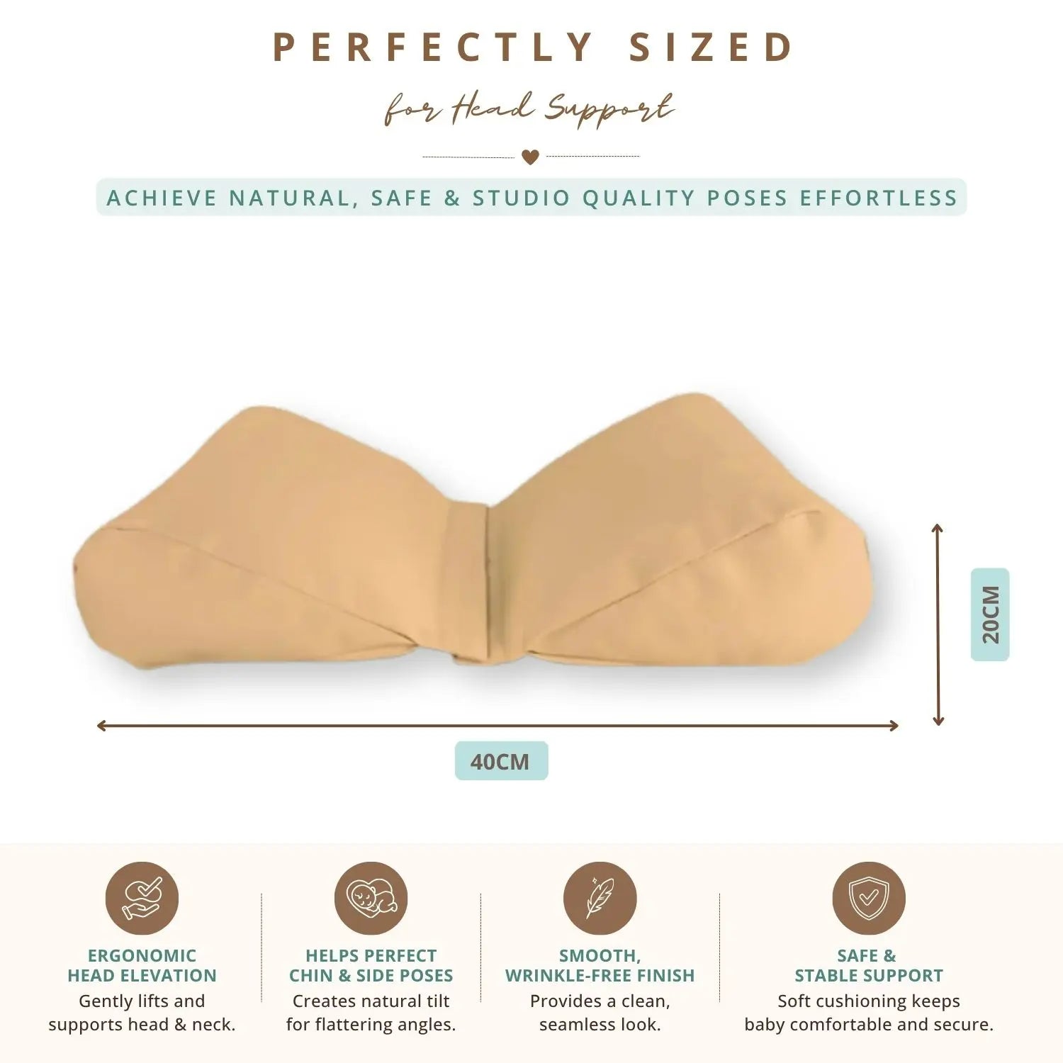 Posing Aid Butterfly Style P15 Set of 2 | NB | Light Brown