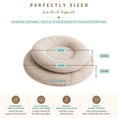 Posing Aid Round P12 Set of 2 | NB | Beige