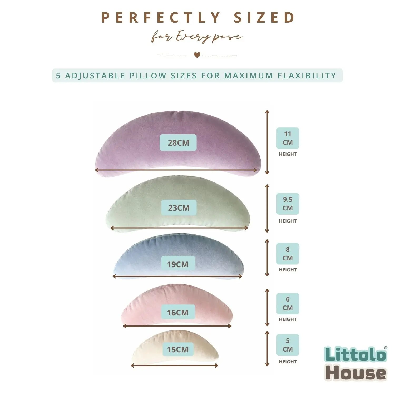 Posing Pillow P17 Set of 5 | NB | Multicolour