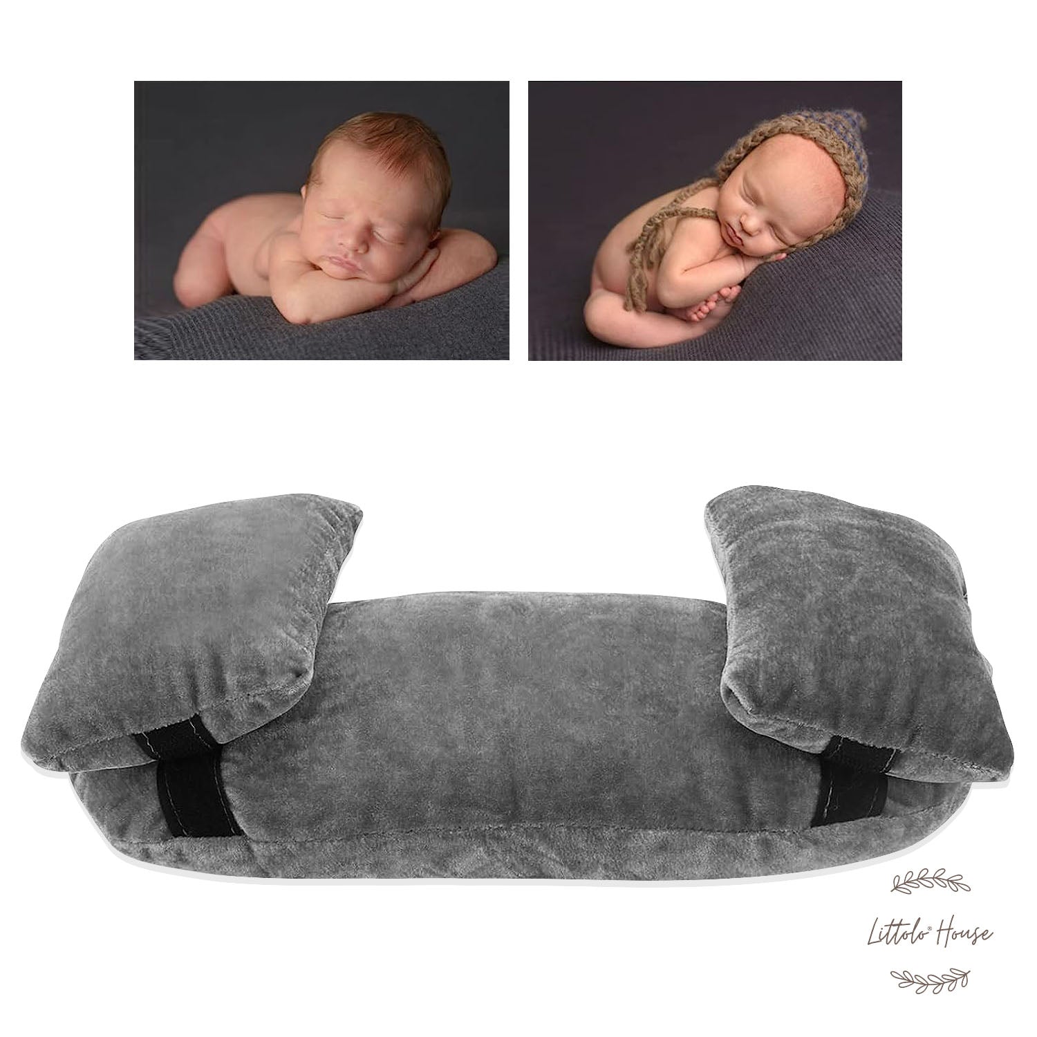 Baby Posing Pillow P5 Set of 3 | NB | Grey