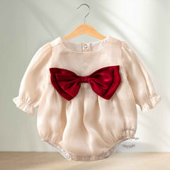 Baby Girl Princess Romper Outfit O035 | 1Y | Beige