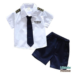 Baby Pilot Costume for Baby photo shoot props O137 | 12M | White