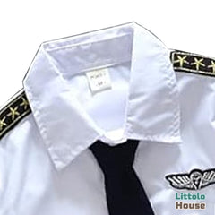 Baby Pilot Costume for Baby photo shoot props O137 | 12M | White