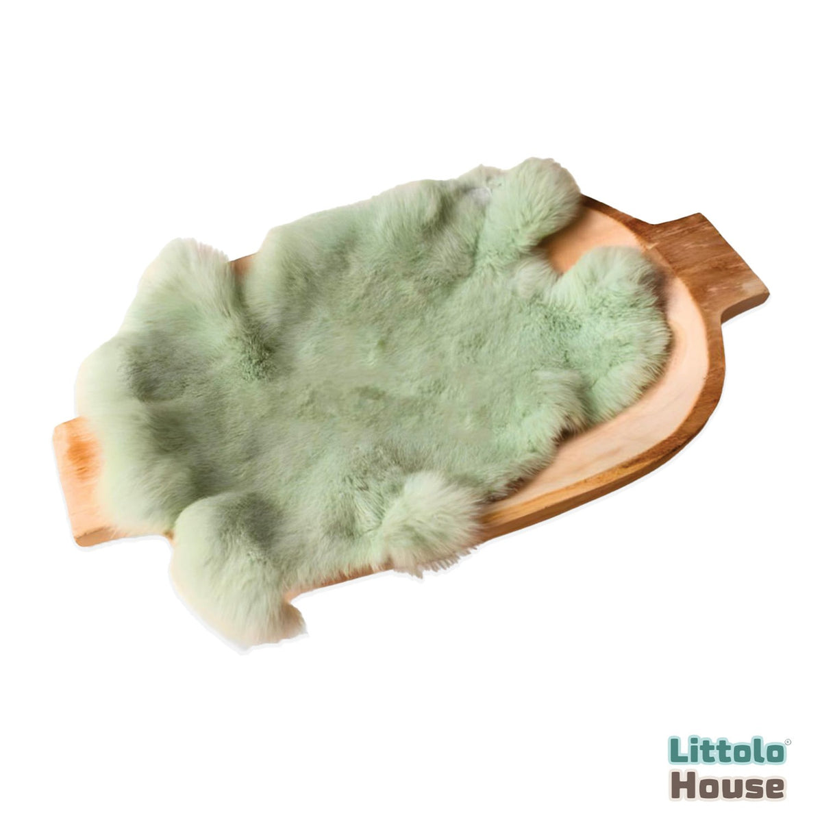 Rabbit Fur Layer | Sage Green