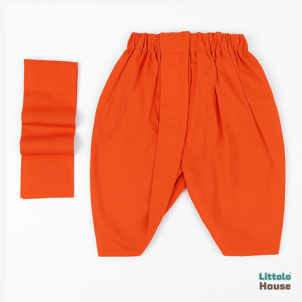 Baby Boy Traditional Dhoti with Khes Outfit O222 | 1Y | Orange