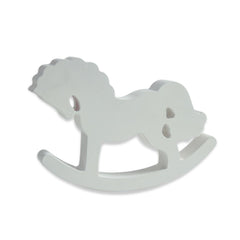 Rocking Horse Set of 2 | Wooden Decorative | White