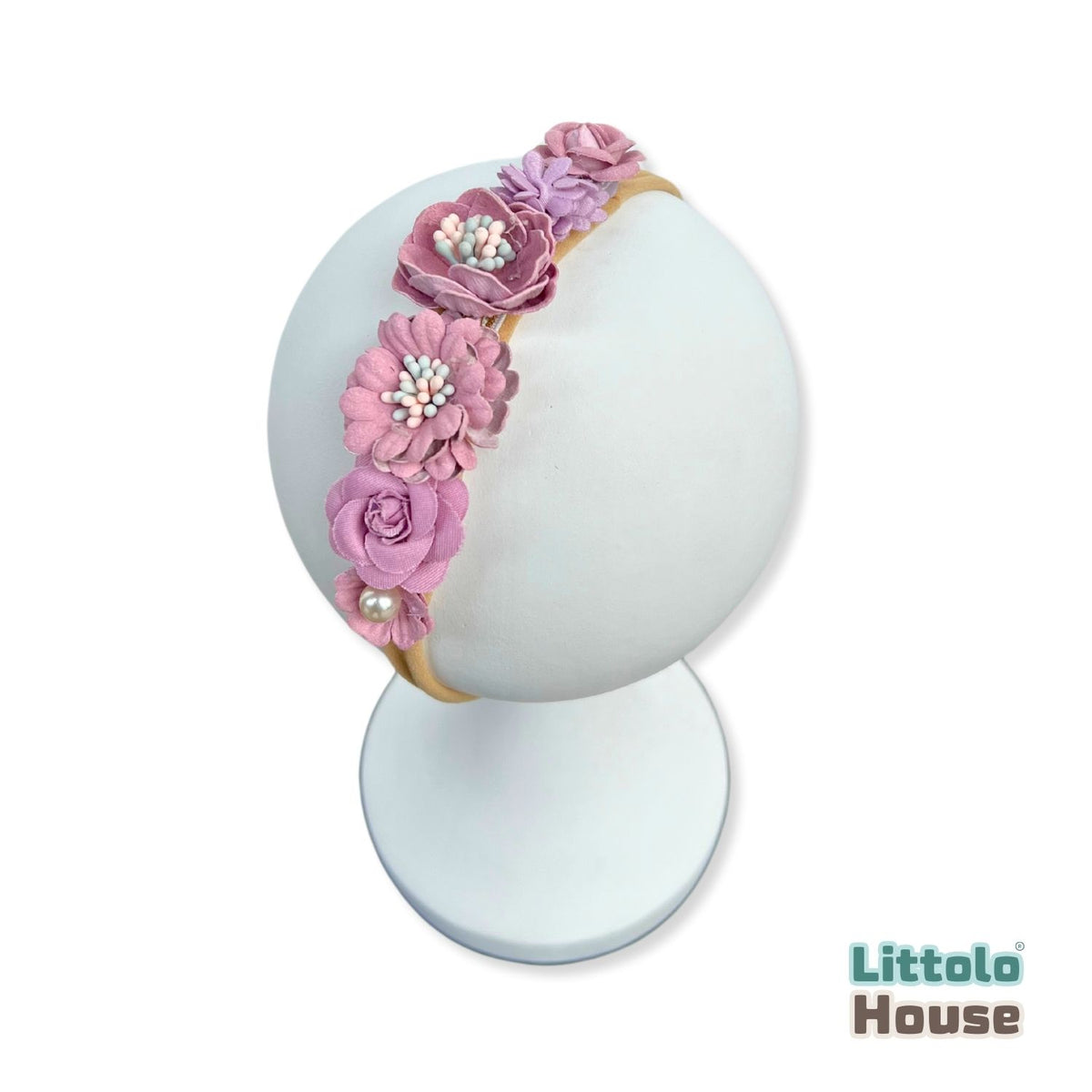 Baby Girl Rose Hairband H053 | 1Y | Lavender