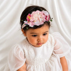 Rose Buds Flowers MH001 Maternity Hairbands | Pink