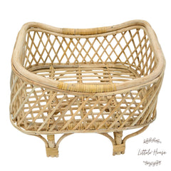 Rustic Cane Crib | Cane | Natural Finish