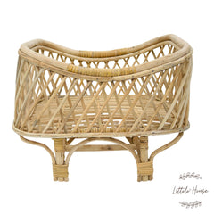 Rustic Cane Crib | Cane | Natural Finish