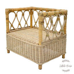 Rustic Cane Royal Sofa | Cane | Natural Finish