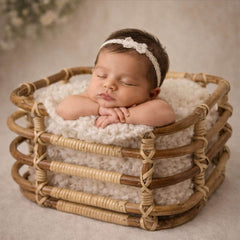 Rustic Cane Basket | Cane | Natural Finish