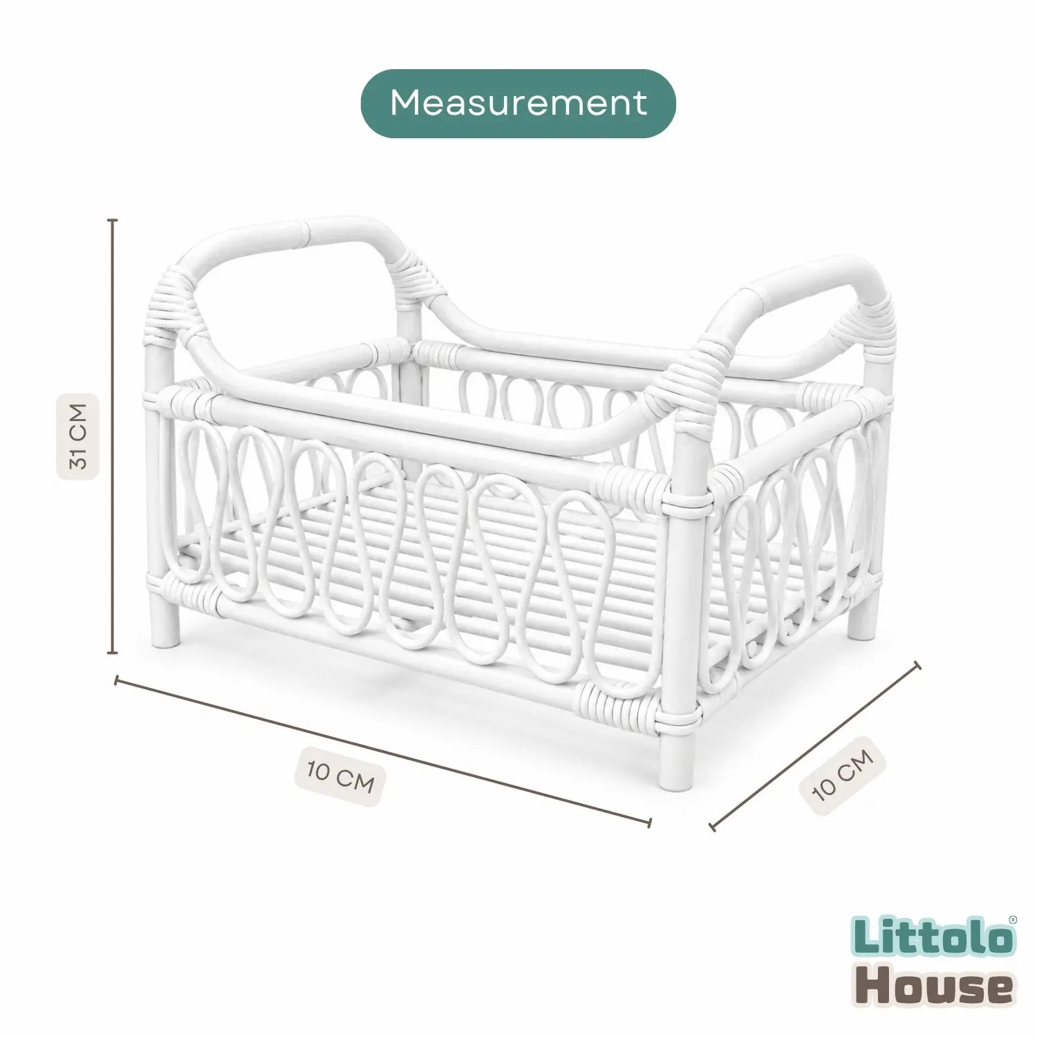 Rustic Cane Bed | Cane | White