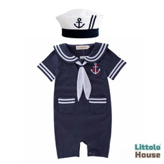 Baby Sailor Costume Outfit O039 | 1Y | Navy Blue