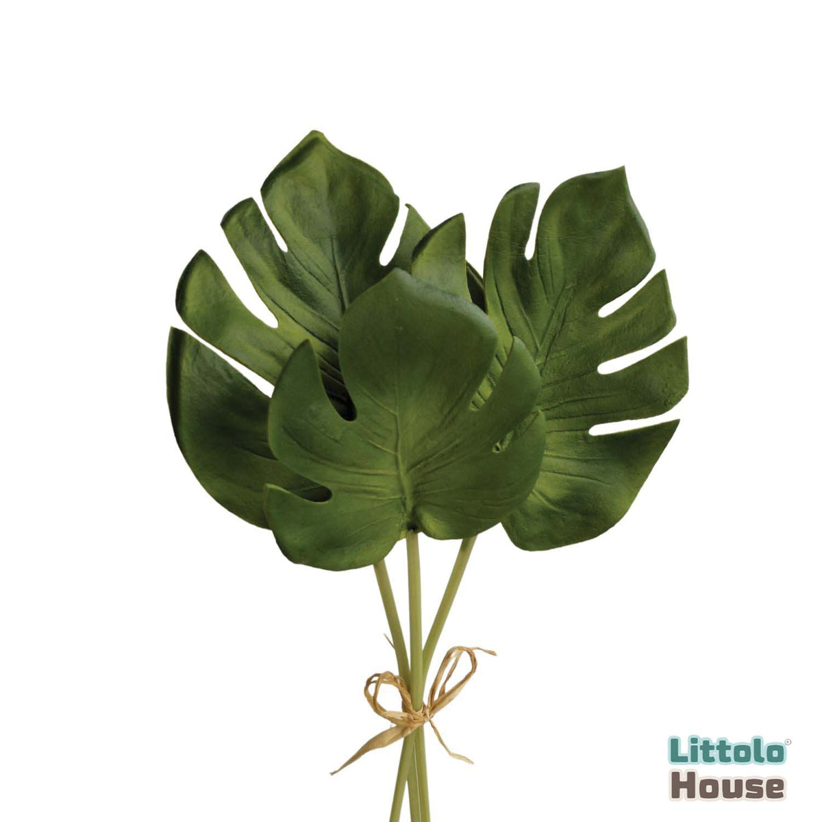 Artificial Monstera Palm Leaves F087 | Pack of 3 | Green