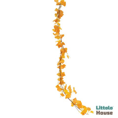 Artificial Ginkgo Leaf Garland Leaf Vine 1.6 Meters F066 | Pack of 1 | Sunrise Orange