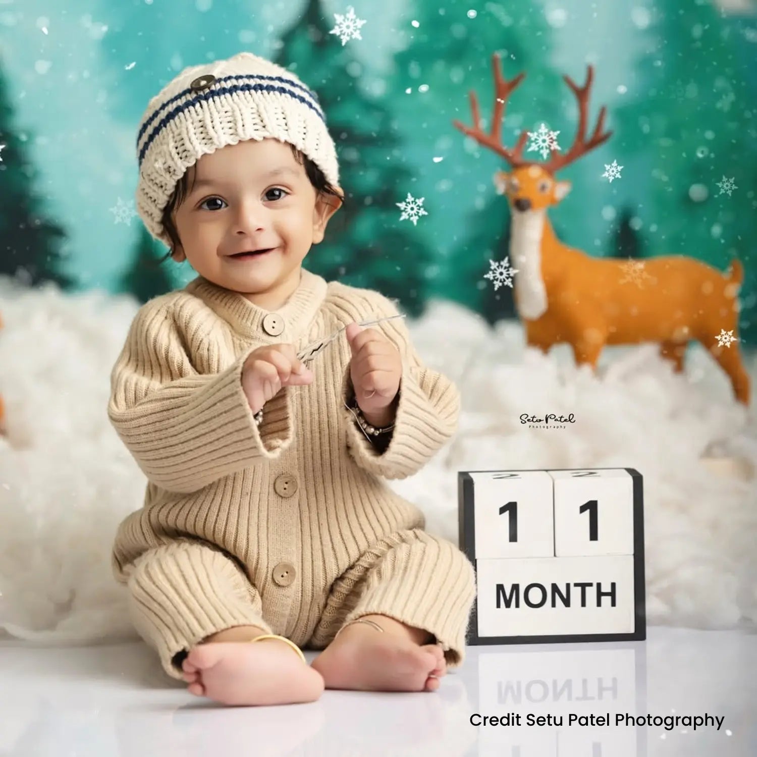 Baby Woolen Ribbed Romper O031 | Beige