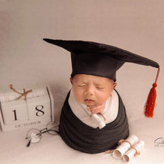 Baby Graduation Hat | NB | Black