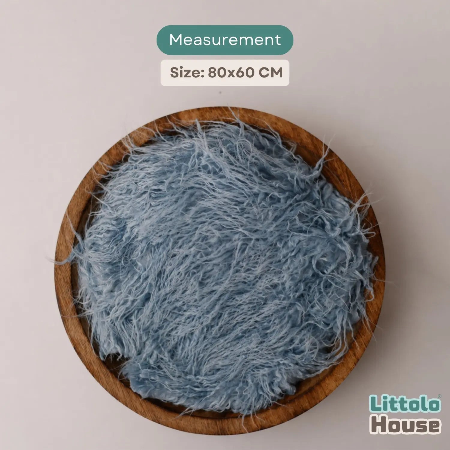Faux Fur Fabric Layer L055 | Sky Blue