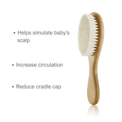 Soft Bristled Wooden Hair Brush | Natural Wood