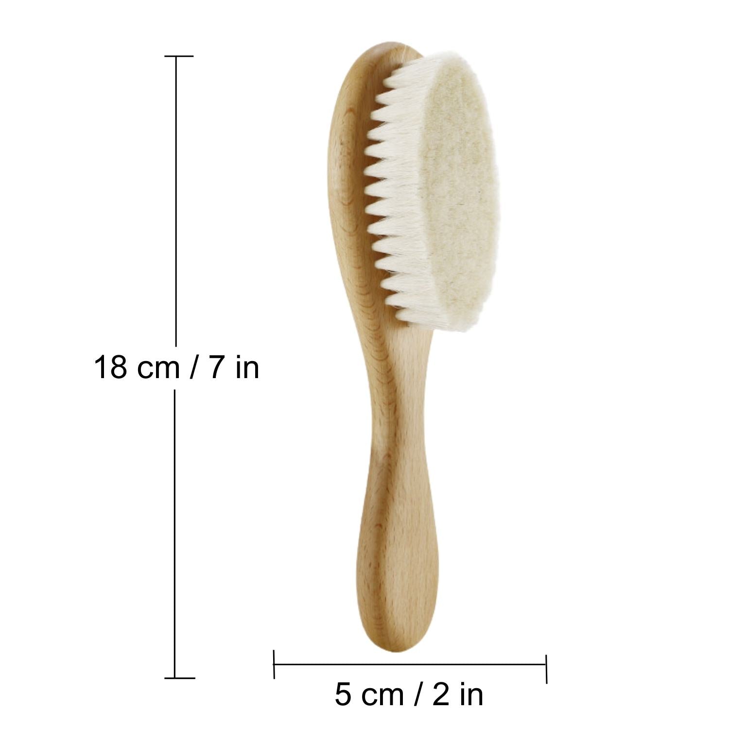 Soft Bristled Wooden Hair Brush | Natural Wood