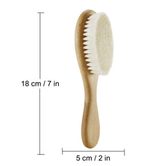 Soft Bristled Wooden Hair Brush | Natural Wood