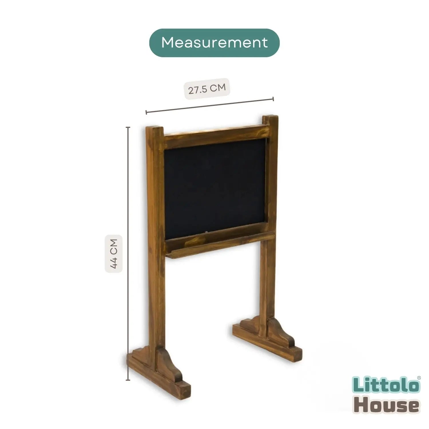 Standing Chalkboard | Wooden Decorative | Brown