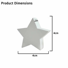 Stars Set of 10 | Wooden Decorative | White