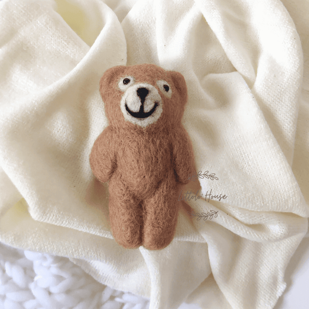 Teddy Bear | Feltwool | Brown