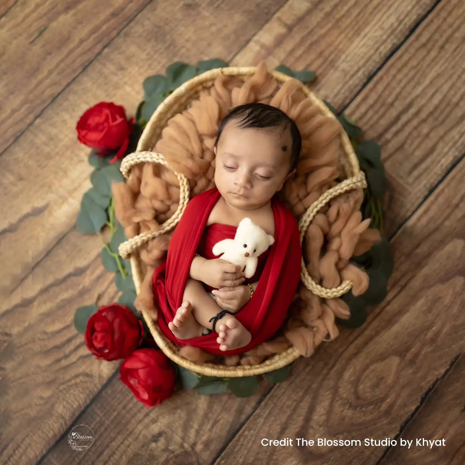 Handmade Straw Braid Baby Basket | Unique | Beige