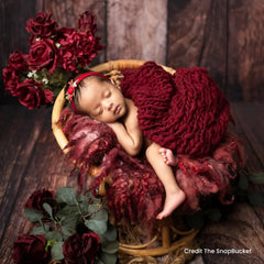 Hand Spun Wool Knit Thin Marino Layer | Dark Maroon