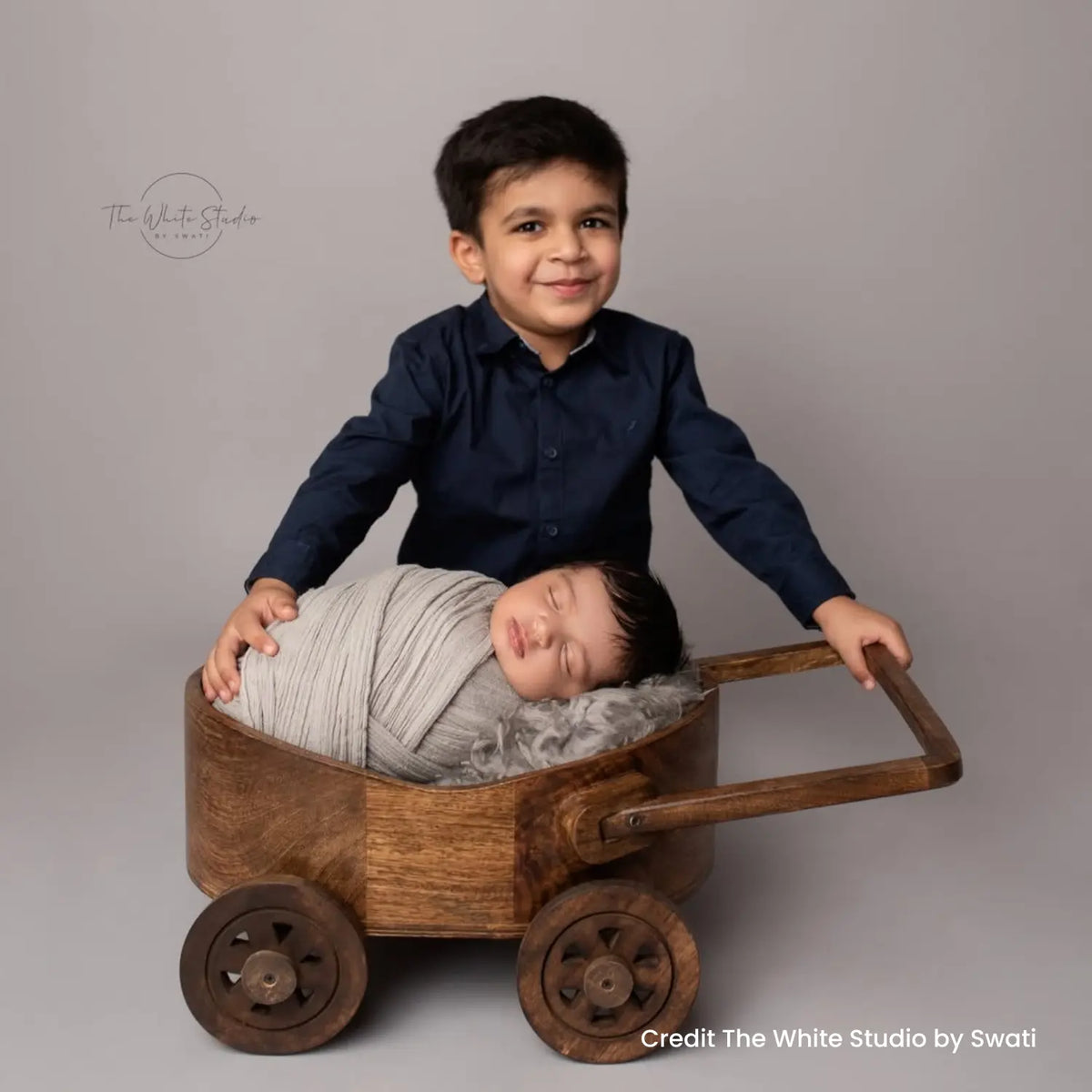 Cart Trolley | Wooden Decorative | Natural Wood