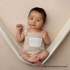Baby Texture Knitted Romper with Hat O227 | NB | Cream