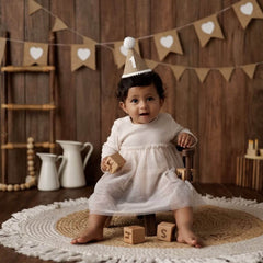 Mini Round Chair | Wooden Decorative | Brown