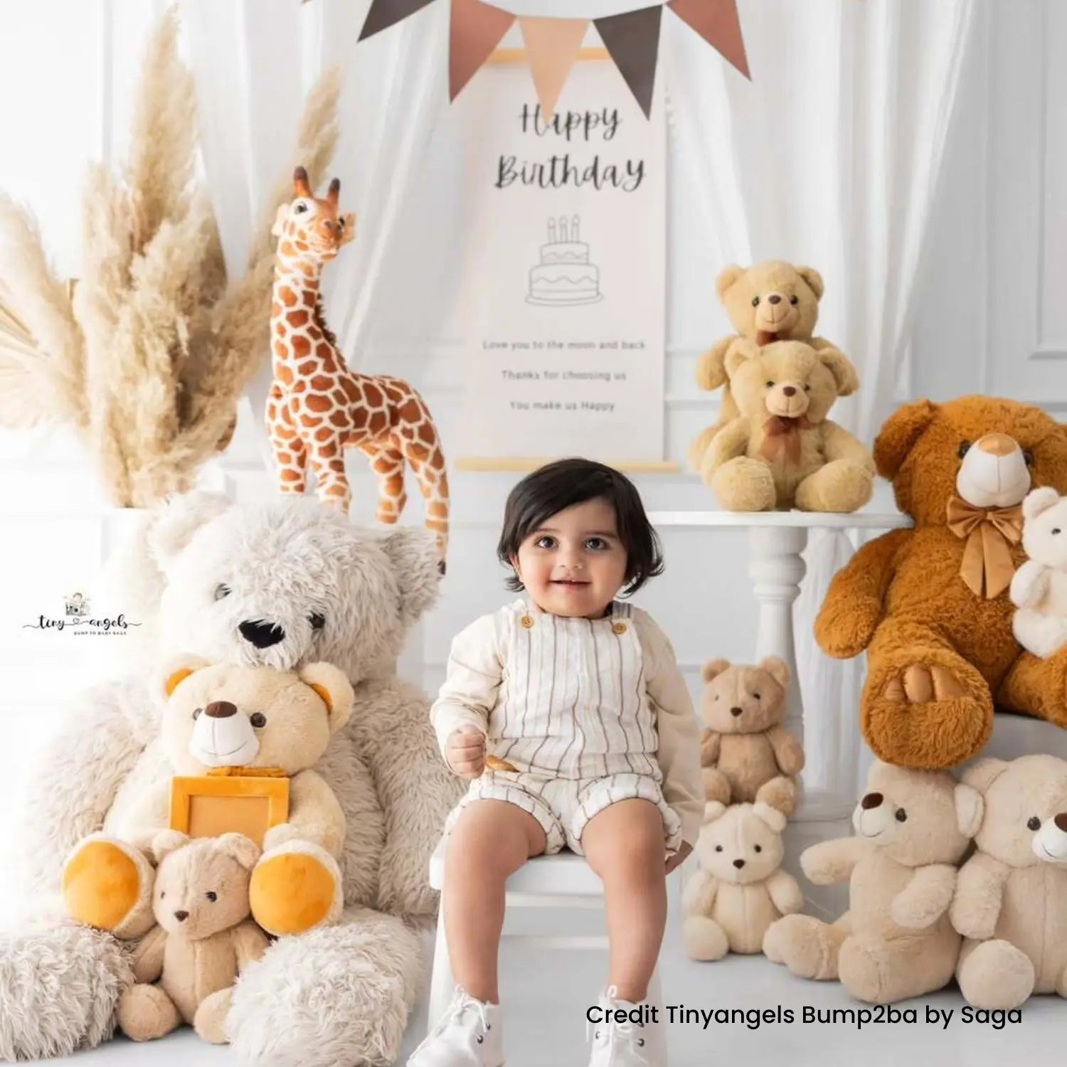 Boho Premium Pennant Bunting Banner D165 Set of 1 | M | Brown