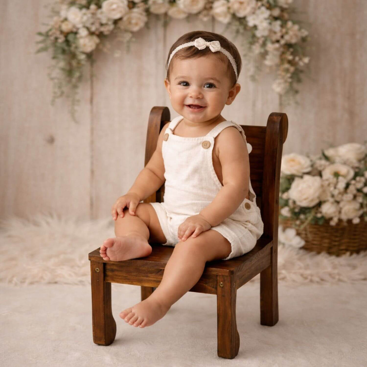 Toddler Chair | Wooden Decorative | Brown