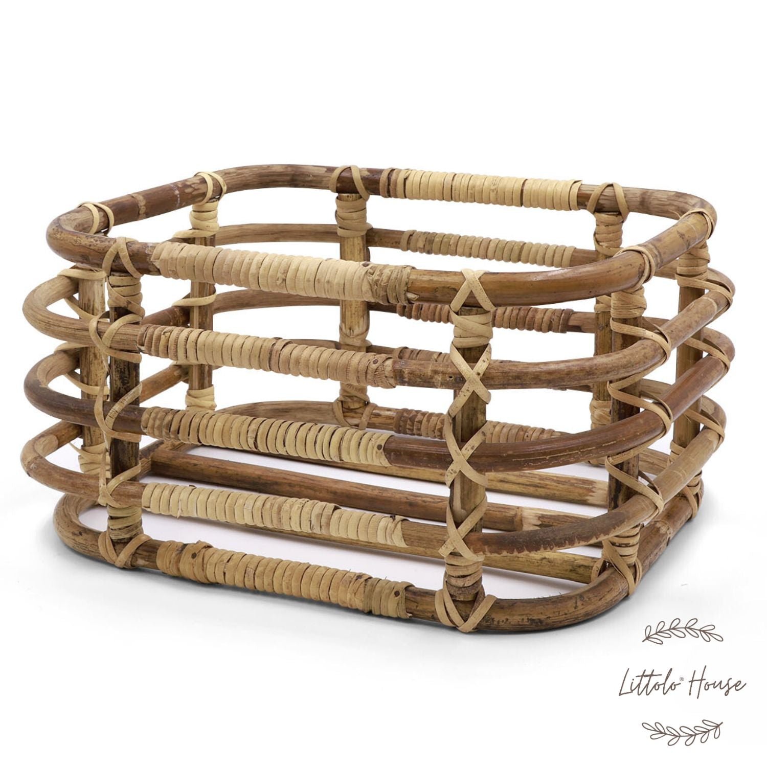 Rustic Cane Basket | Cane | Natural Finish