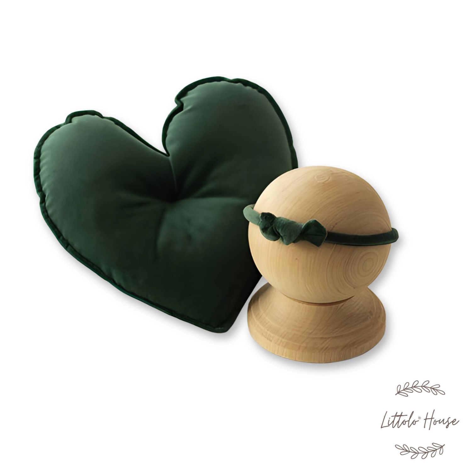 Velvet Heart Style Pillow with Hairband SR052 | NB