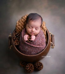 Vintage Barrel with Wooden Handles | Wooden Decorative | Brown