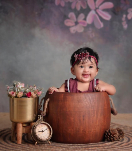 Vintage Barrel with Wooden Handles | Wooden Decorative | Brown