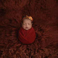 Natural Wool Flokati 3000 GSM Rugs Fur | 3x5 Feet | Brick Brown