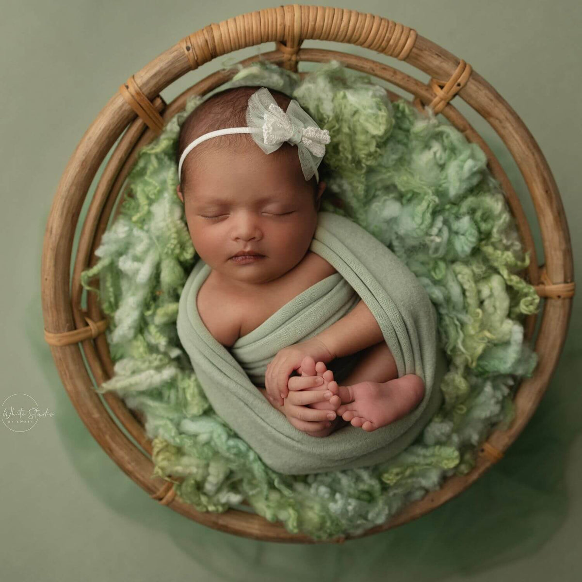 Natural Fluffy Wool Stuffer Layer L027 | 100GM | Sage Green Shades