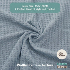 Waffle Premium Bean Bag Layer  | Grey