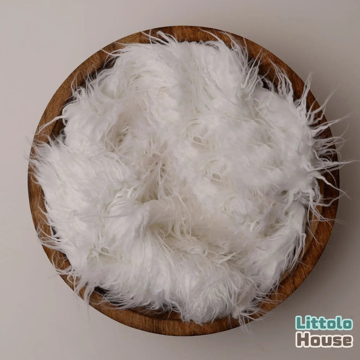 Faux Fur Fabric Layer L055 | White